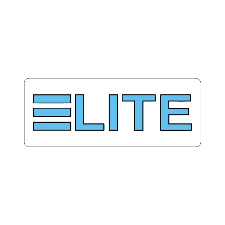 ELITE White Rectangle Sticker