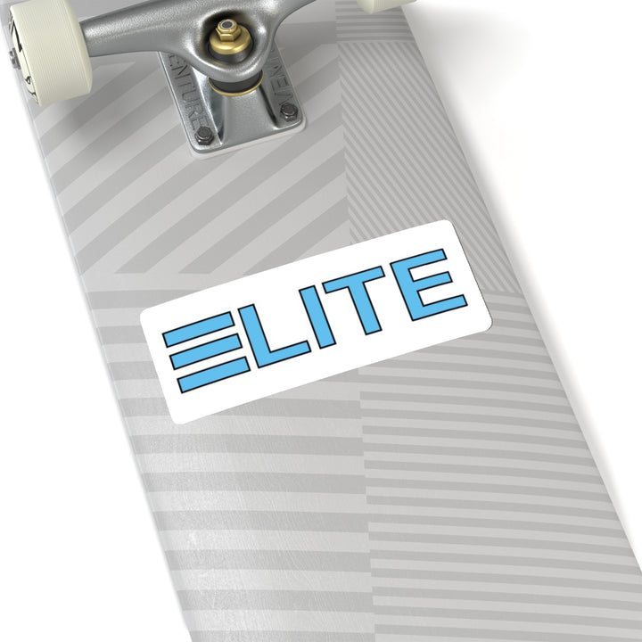 ELITE White Rectangle Sticker