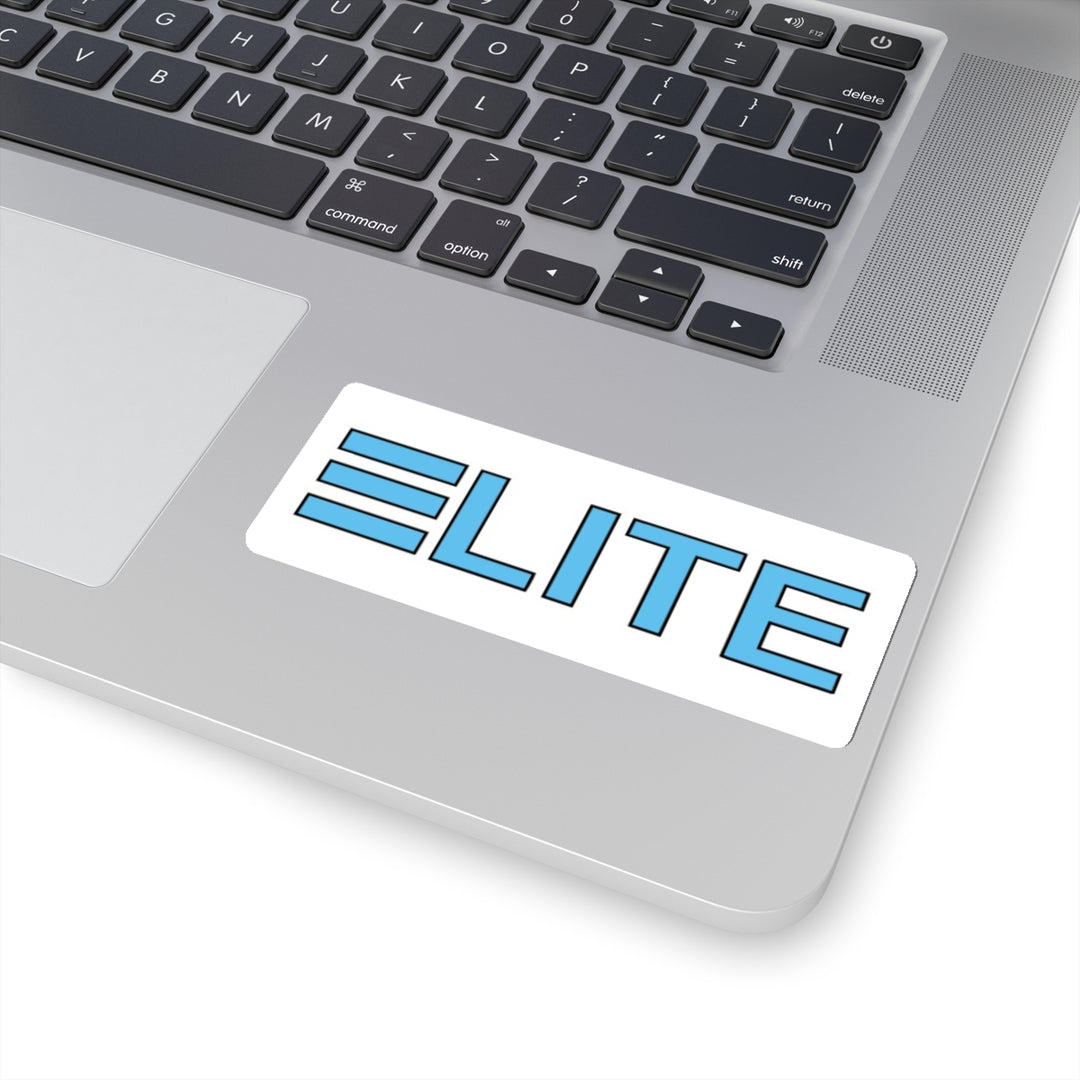 ELITE White Rectangle Sticker